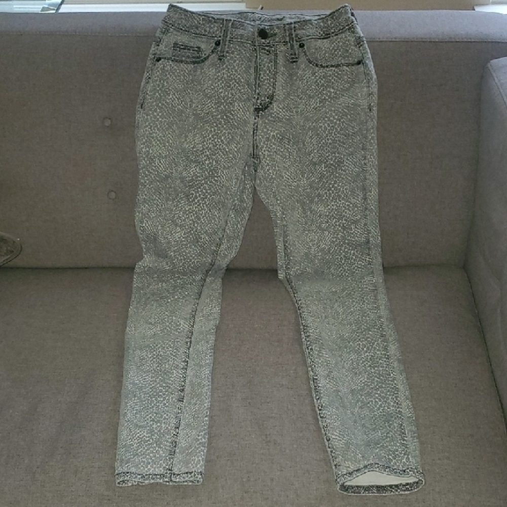 Animal Print Universal Thread Denim Jeans Womens Size 0 Animal Pattern Patterned